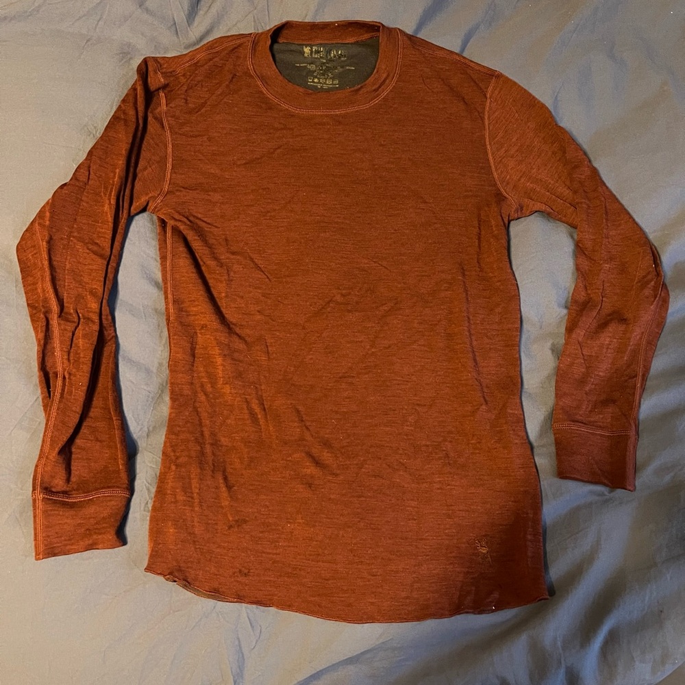 Men's Long Sleeve Rust Shirt